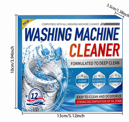 🔥 BUY 2 GET 1 FREEW,ashing Machine Cleaning Tablets-12 Tablets Pack-Deep cleaning, descaling and deodorizing✅