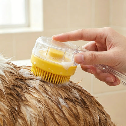 Long Handle Pet Bath and Massage Brush