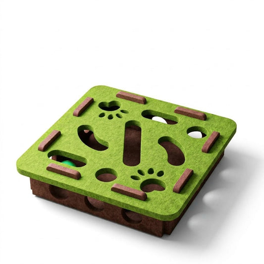 Interactive Cat Puzzle Maze Box