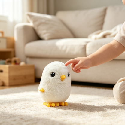 Walking Jumping Chick Plush Toy