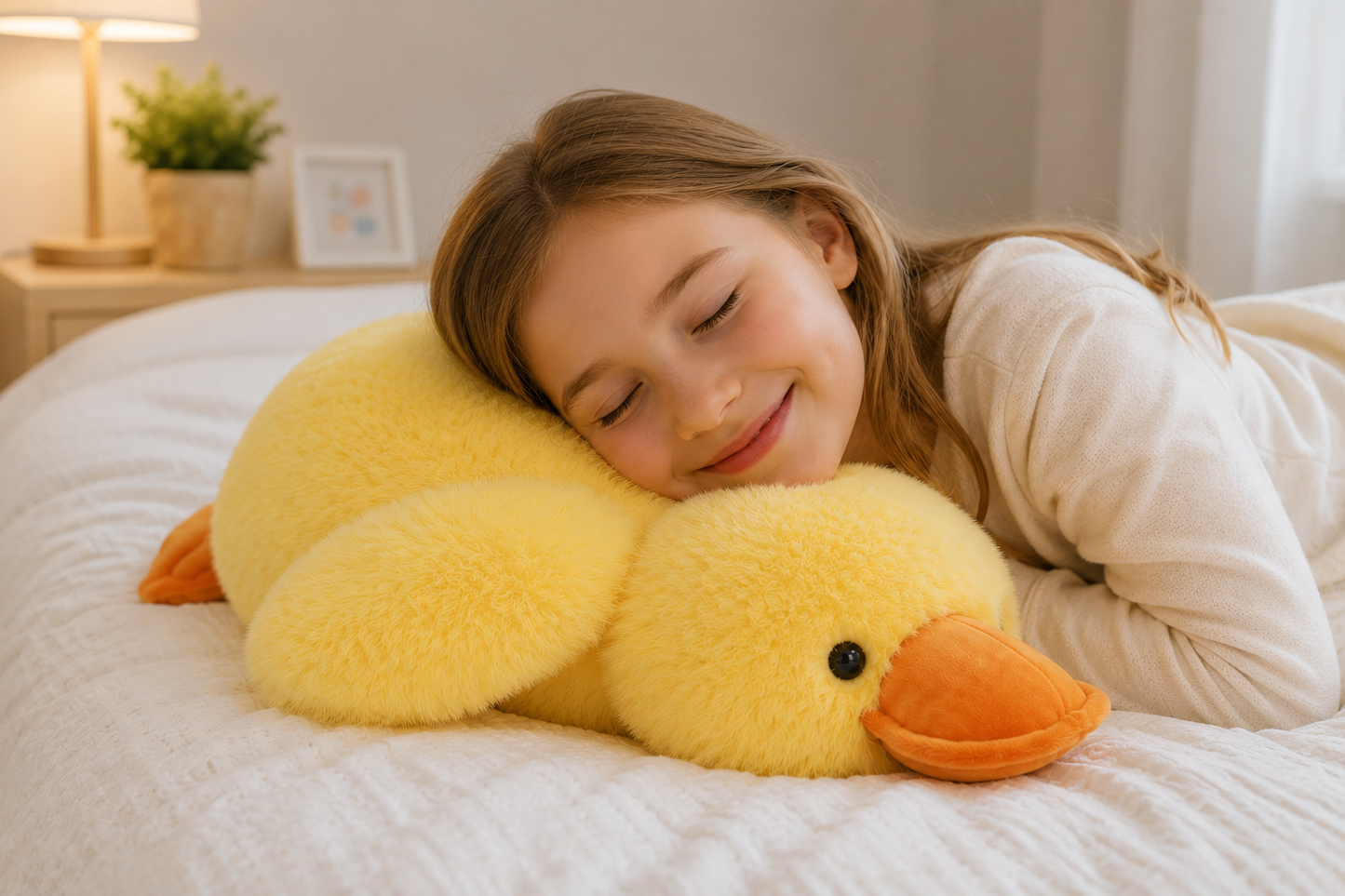 Yellow Duck Plush Pillow
