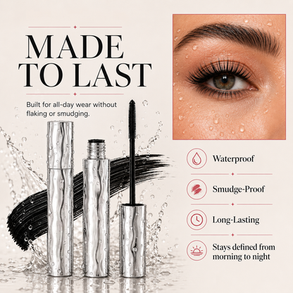💞BUY 1 GET 1 FREE,Waterproof fiber mascara for natural volume, curl, and smudge-proof wear