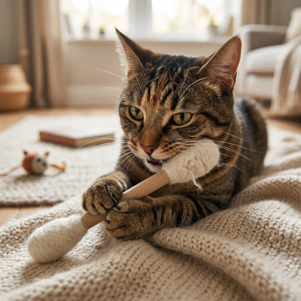 Giant Cotton Swab Cat Toy